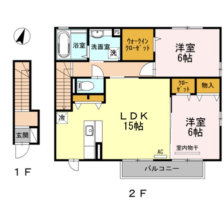 D-room清住の物件間取画像